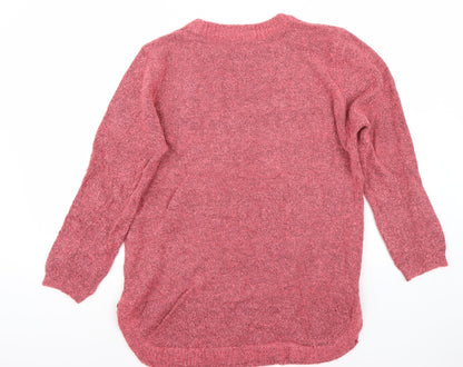 Julipa Womens Pink   Pullover Jumper One Size