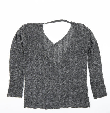H&M Womens Grey   Pullover Jumper Size S