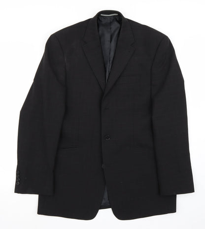 Mens UK Size 40 Marks and Spencer Regular Black Suit Jacket