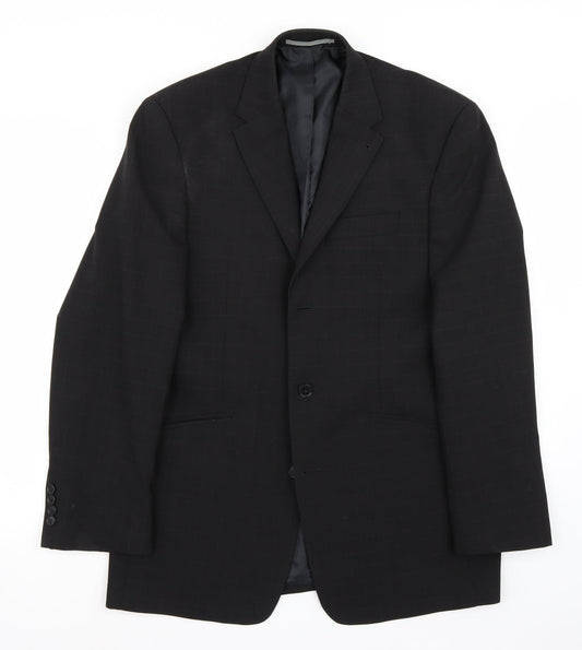 Mens UK Size 40 Marks and Spencer Regular Black Suit Jacket