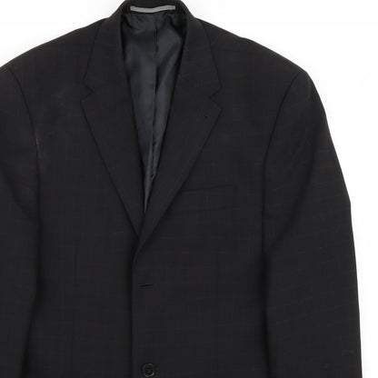 Mens UK Size 40 Marks and Spencer Regular Black Suit Jacket