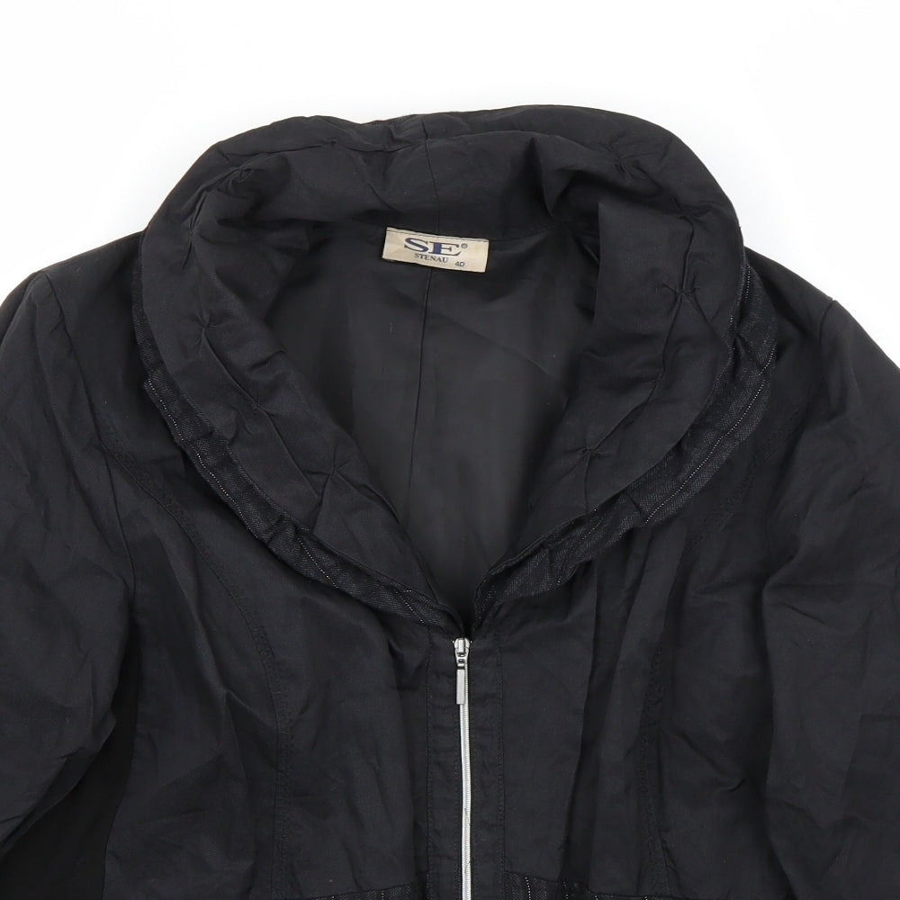 SE Womens Black   Jacket Coat Size 12