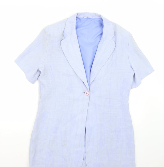 Klass Womens Blue   Jacket Suit Jacket Size 16