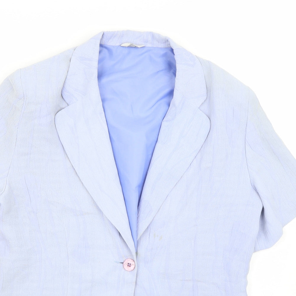 Klass Womens Blue   Jacket Suit Jacket Size 16