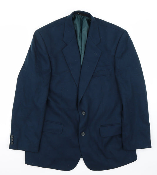 Mens UK Size 42 BHS Regular Blue Suit Jacket