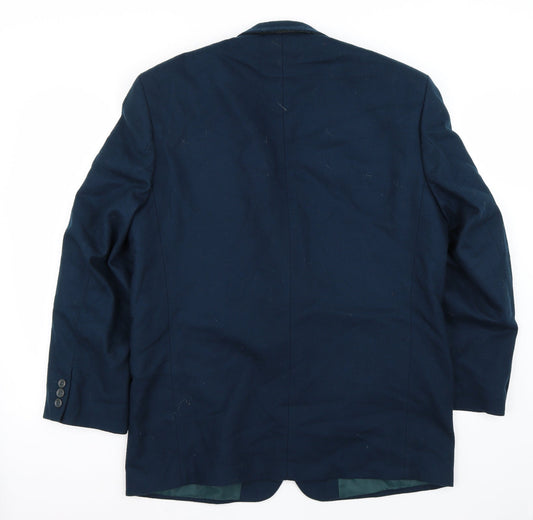 Mens UK Size 42 BHS Regular Blue Suit Jacket