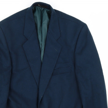 Mens UK Size 42 BHS Regular Blue Suit Jacket