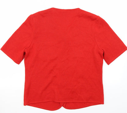 LUCIA Womens Red   Cardigan Jumper Size 12