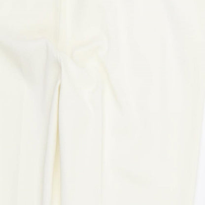 Womens UK Size 16 Dorothy Perkins Regular Fit Sweatpants White Trousers