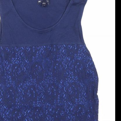 Womens UK Size S Gap Blue Basic T-Shirt