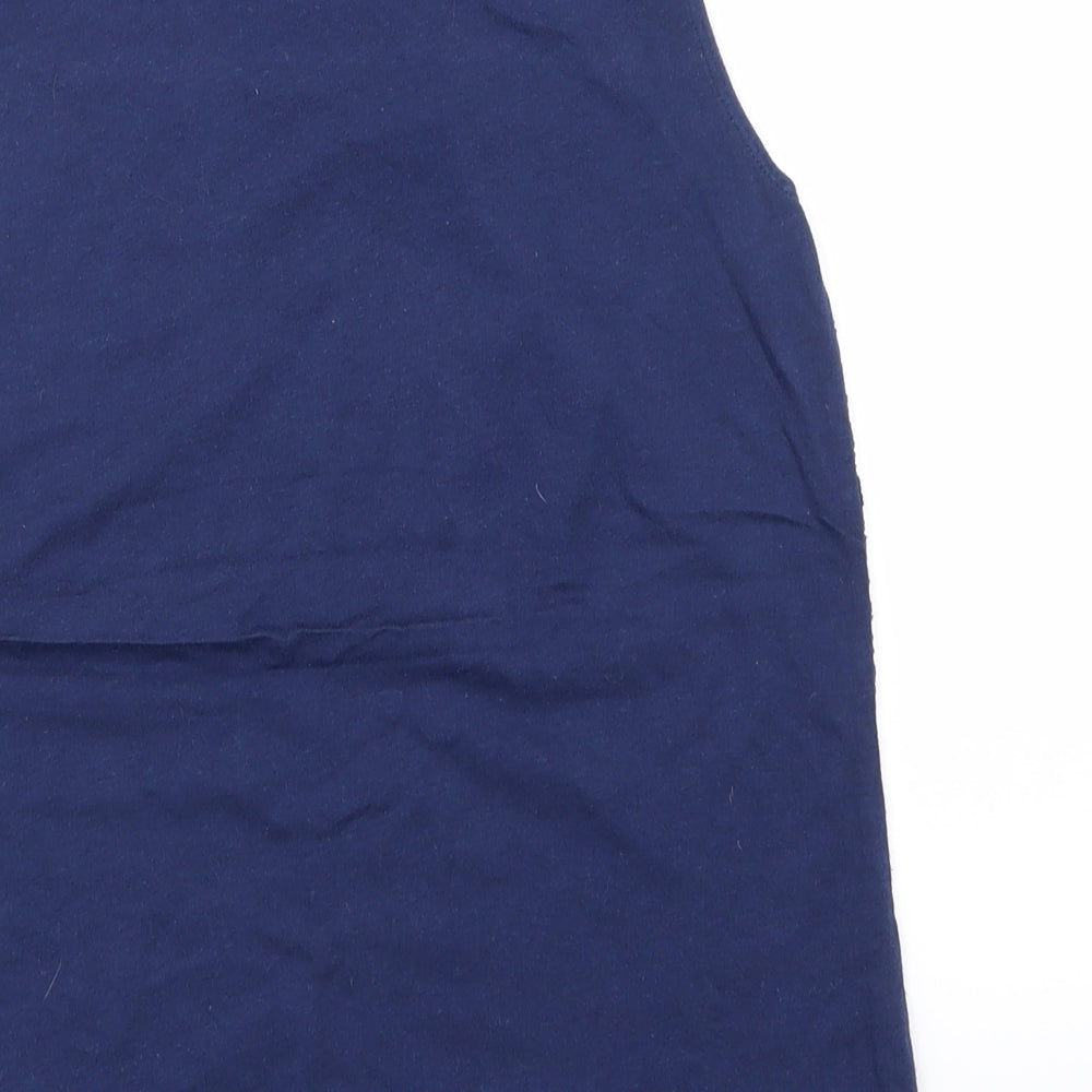 Womens UK Size S Gap Blue Basic T-Shirt