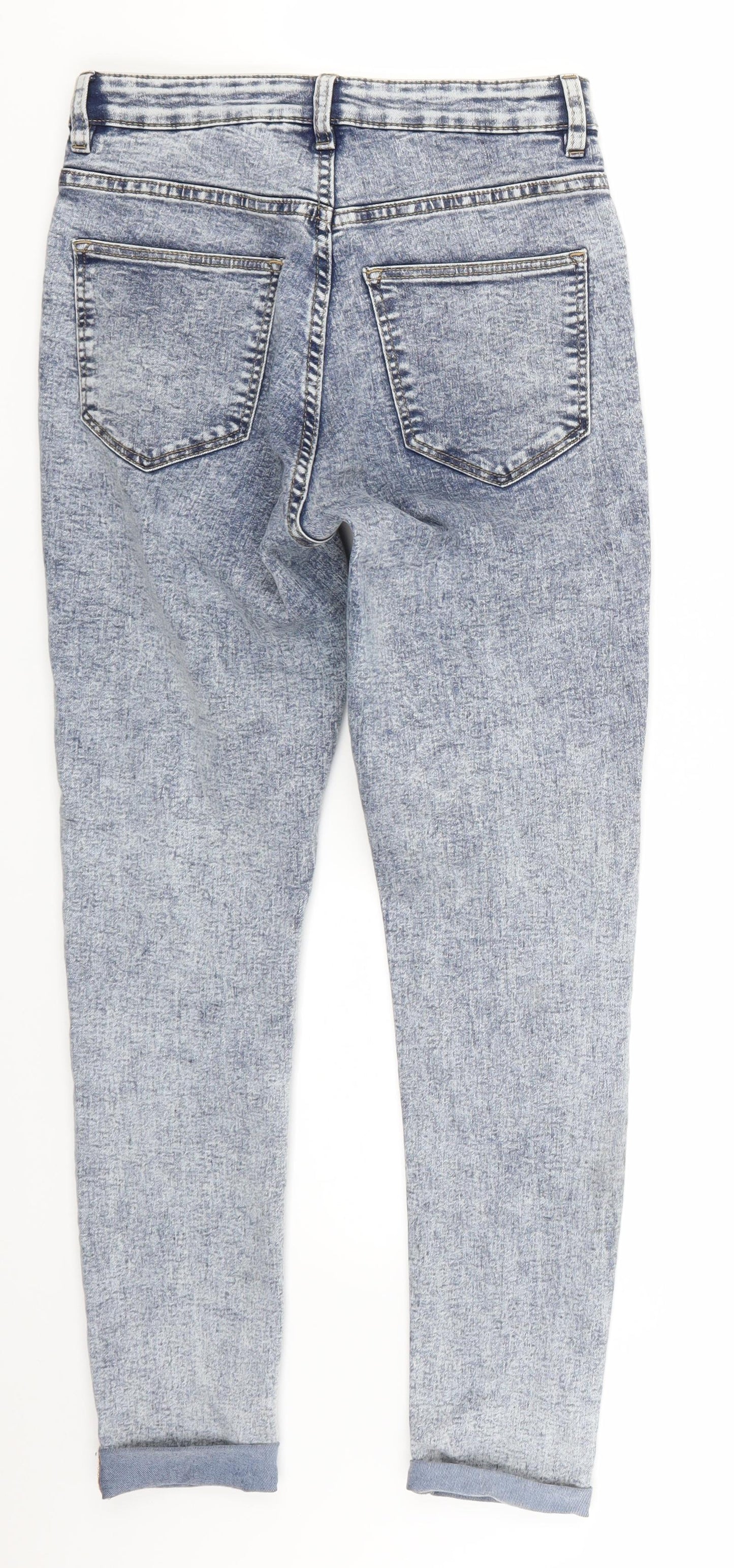 Womens UK Size 8 H&M Regular Fit Skinny Blue Jeans