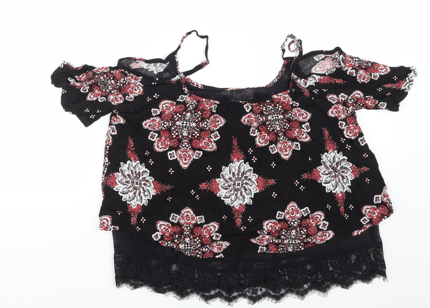 Womens UK Size 12 Select Black Basic Blouse