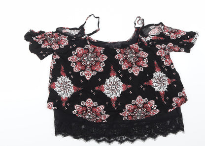 Womens UK Size 12 Select Black Basic Blouse