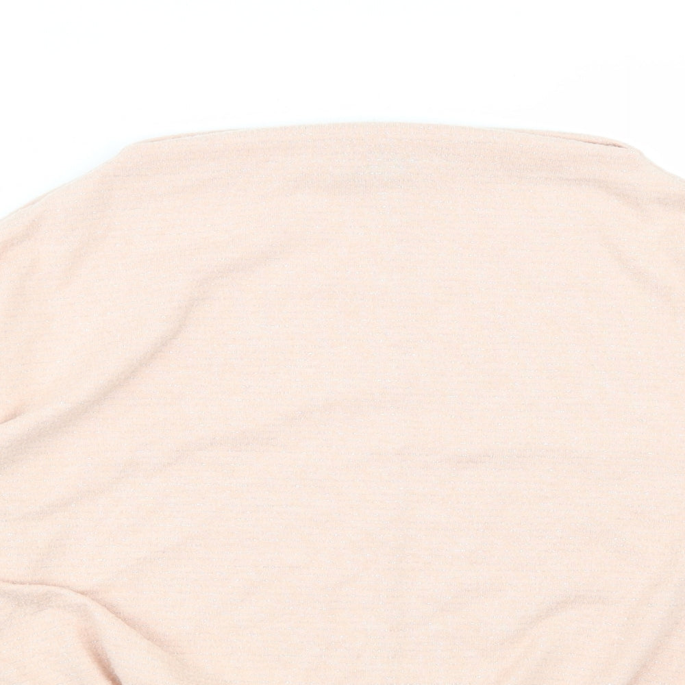 George Womens Pink Solid  Top Pyjama Set Size 14