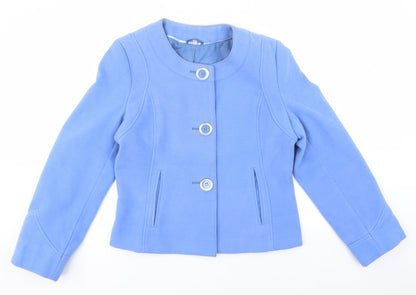 Klass Collection Womens Blue   Jacket  Size 14