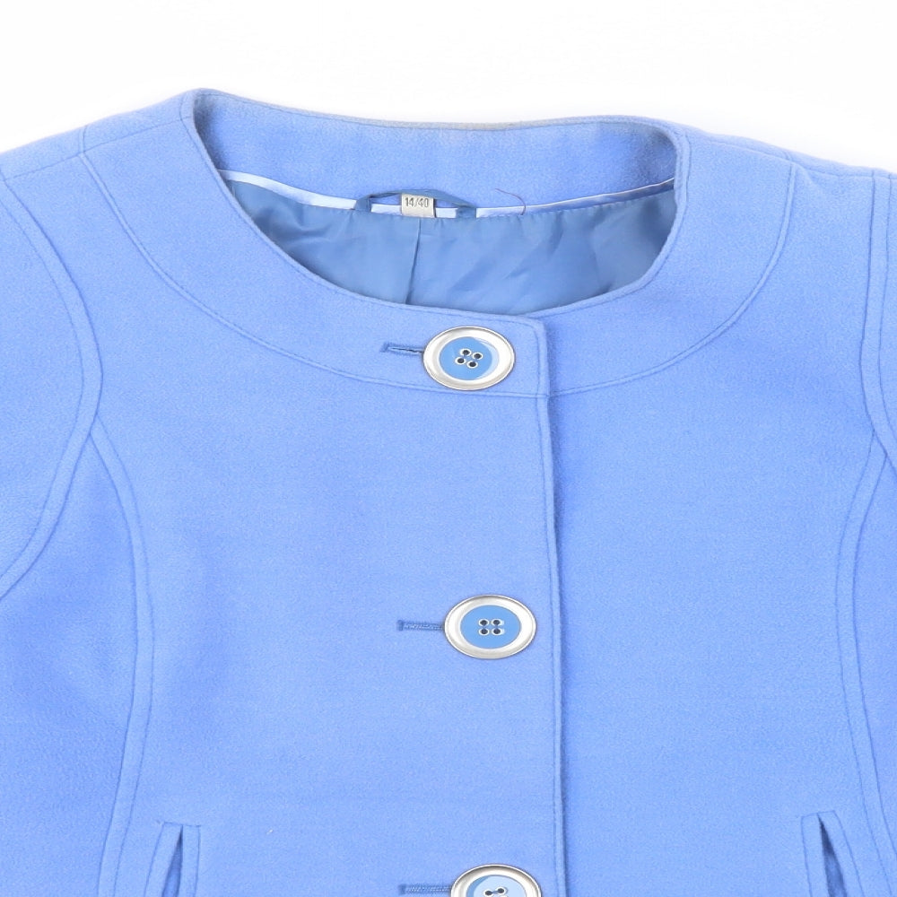 Klass Collection Womens Blue   Jacket  Size 14