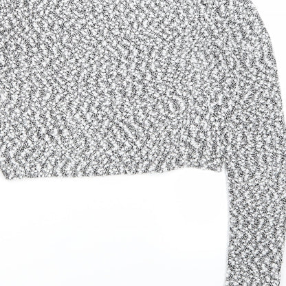Womens UK Size S H&M White Cropped T-Shirt