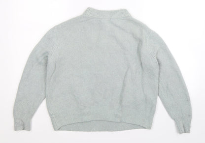 H&M Womens Grey  Knit Pullover Jumper Size XS