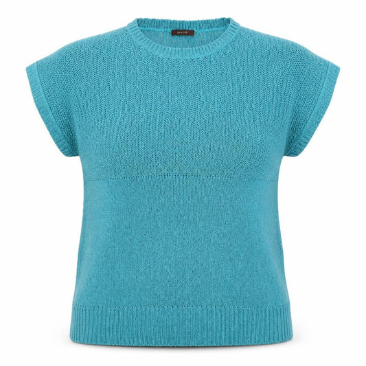 Savoir Womens Blue  Knit Pullover Jumper Size 20