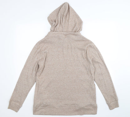 F&F Womens Beige  Knit Pullover Hoodie Size 12