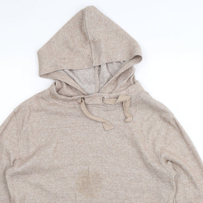F&F Womens Beige  Knit Pullover Hoodie Size 12