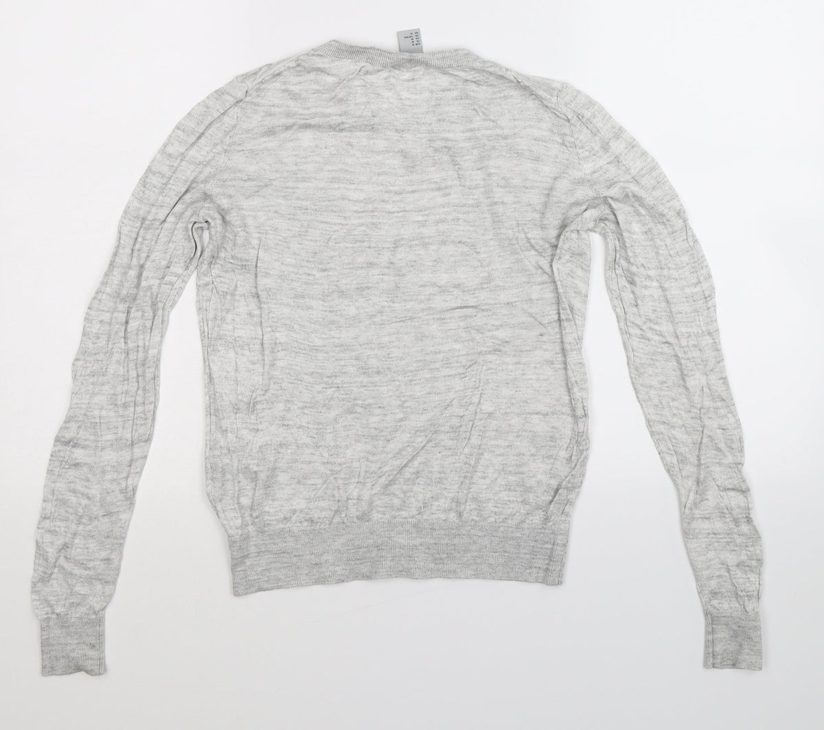 H&M Womens Grey  Knit Pullover Jumper Size M