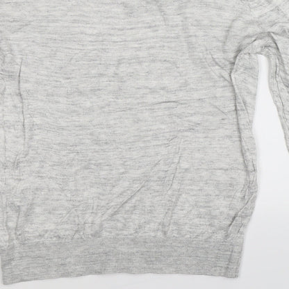 H&M Womens Grey  Knit Pullover Jumper Size M