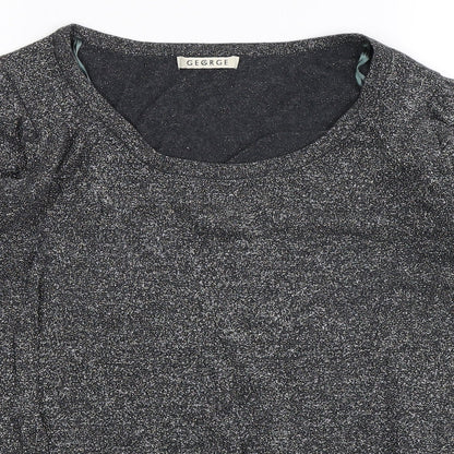 George Womens Silver   Pullover Jumper Size 14