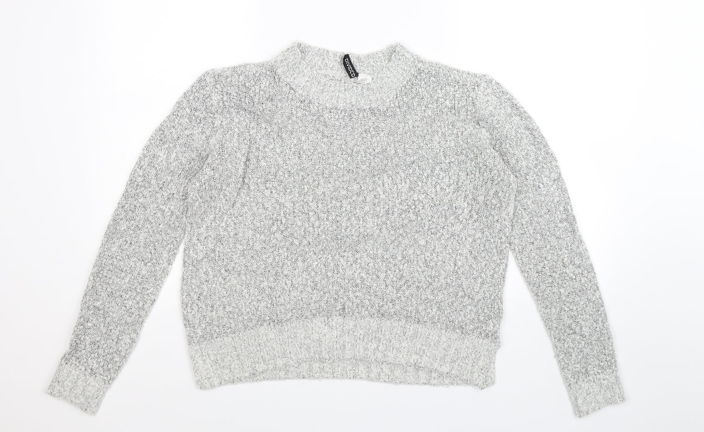 Divided Womens Grey  Knit Pullover Jumper Size S