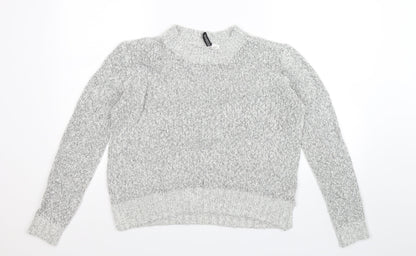 Divided Womens Grey  Knit Pullover Jumper Size S