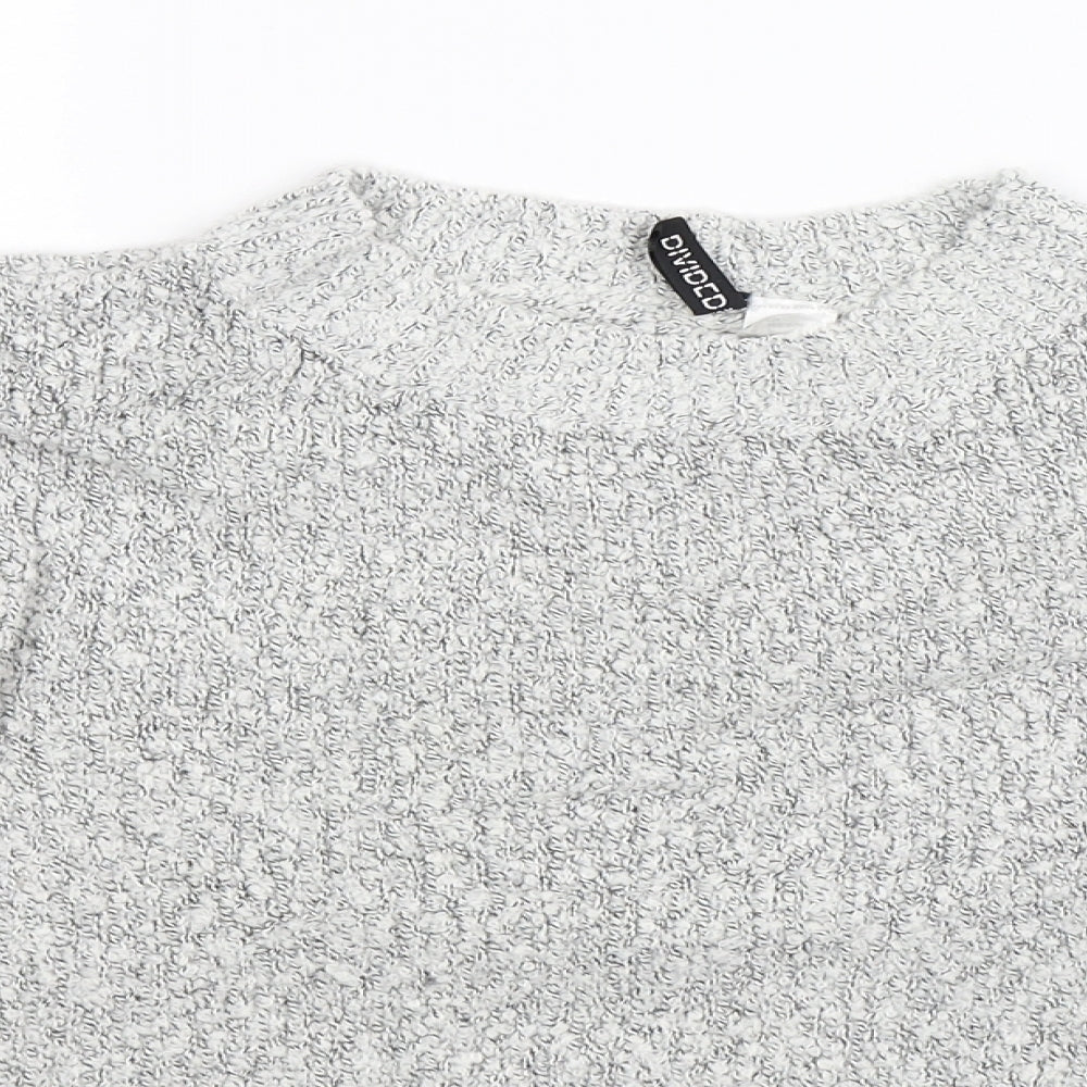 Divided Womens Grey  Knit Pullover Jumper Size S
