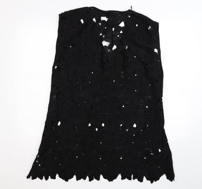 Womens UK Size XL Atmosphere Black Basic Blouse