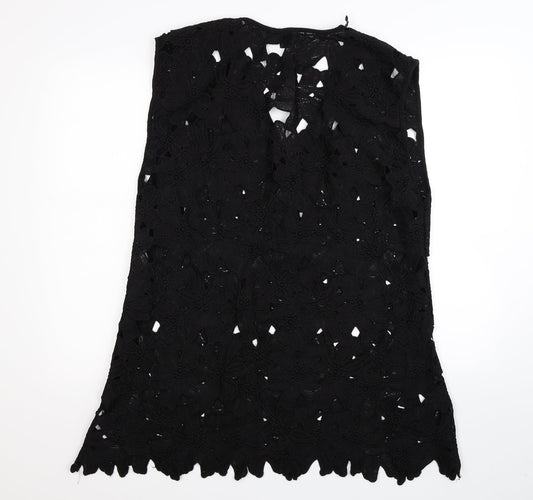 Womens UK Size XL Atmosphere Black Basic Blouse