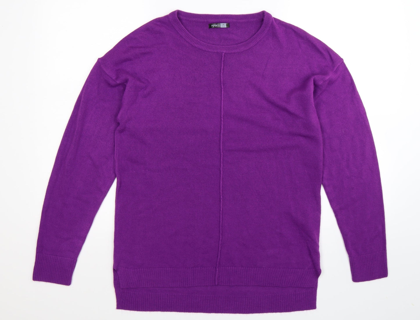Pep&Co Womens Purple  Knit Pullover Jumper Size 14