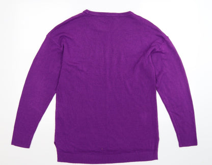 Pep&Co Womens Purple  Knit Pullover Jumper Size 14