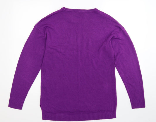 Pep&Co Womens Purple  Knit Pullover Jumper Size 14