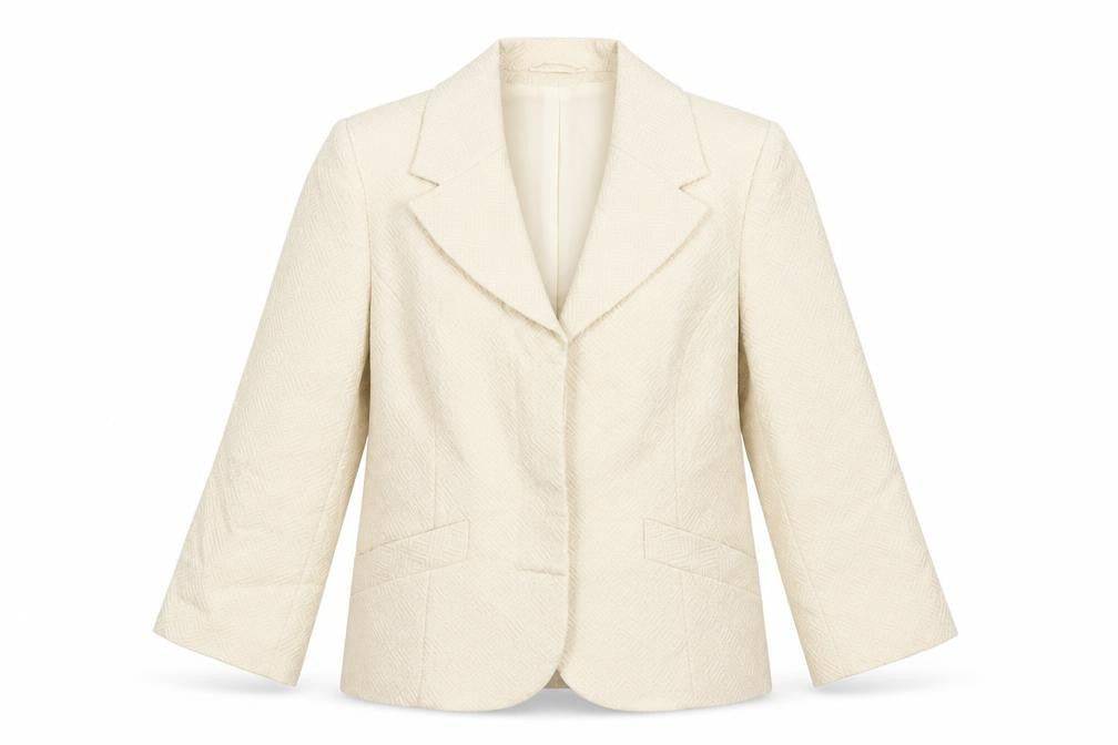 Womens UK Size 10 Littlewoods Regular Ivory Suit Jacket