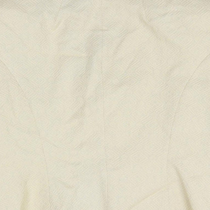 Littlewoods Womens Ivory Geometric  Jacket Suit Jacket Size 10