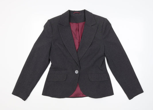 New Look Womens Grey   Jacket Suit Jacket Size 12