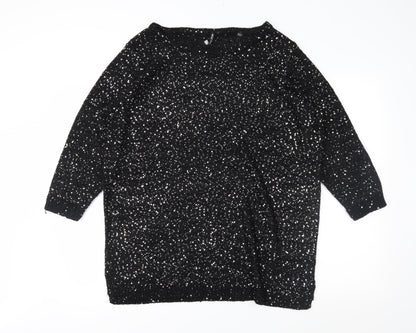 Capsule Womens Black Pullover Jumper Size 20