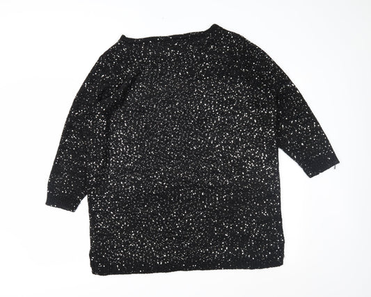 Capsule Womens Black Pullover Jumper Size 20