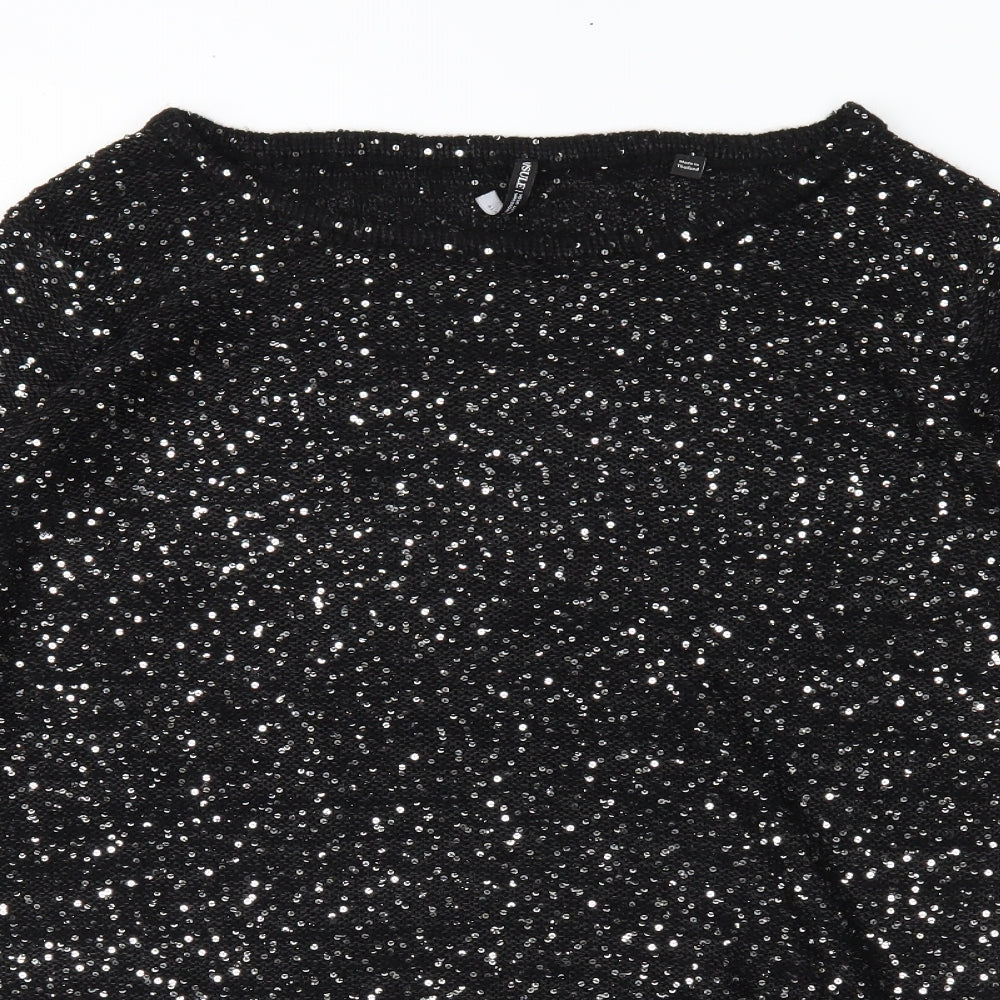Capsule Womens Black Pullover Jumper Size 20
