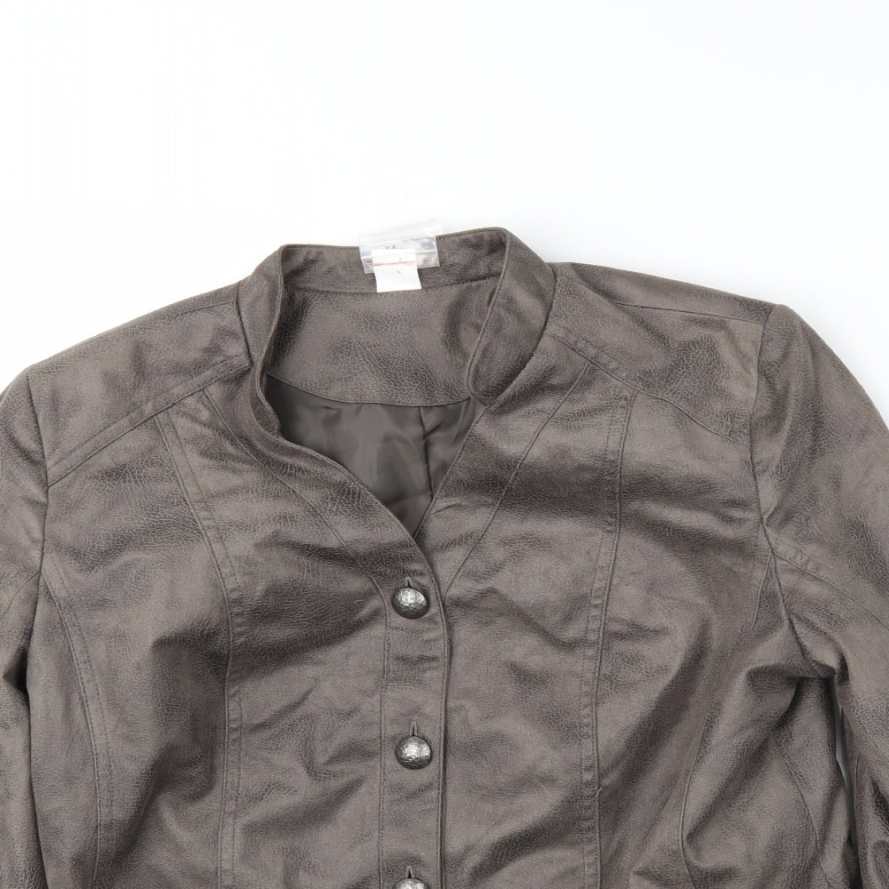 Womens UK Size M Preworn Grey Jacket