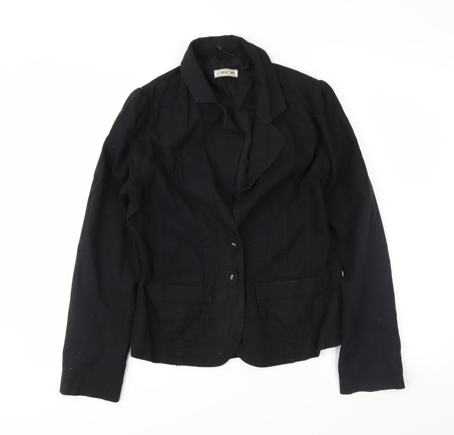 Womens UK Size 12 Cherokee Black Jacket