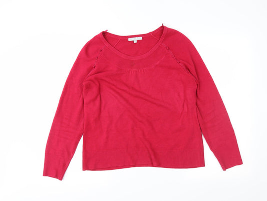Marks & Spencer Womens Pink   Tunic Jumper Size 14