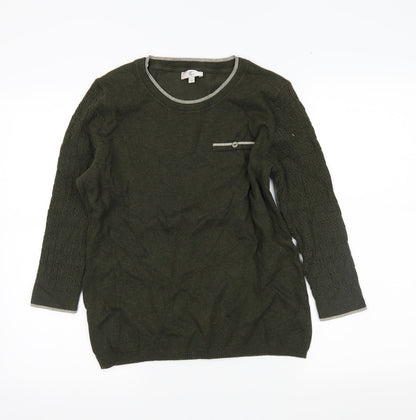 CC Womens Green   Tunic Jumper Size M