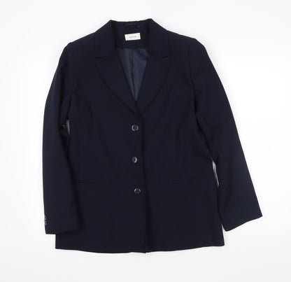 Agenda Womens Blue   Jacket Blazer Size 12