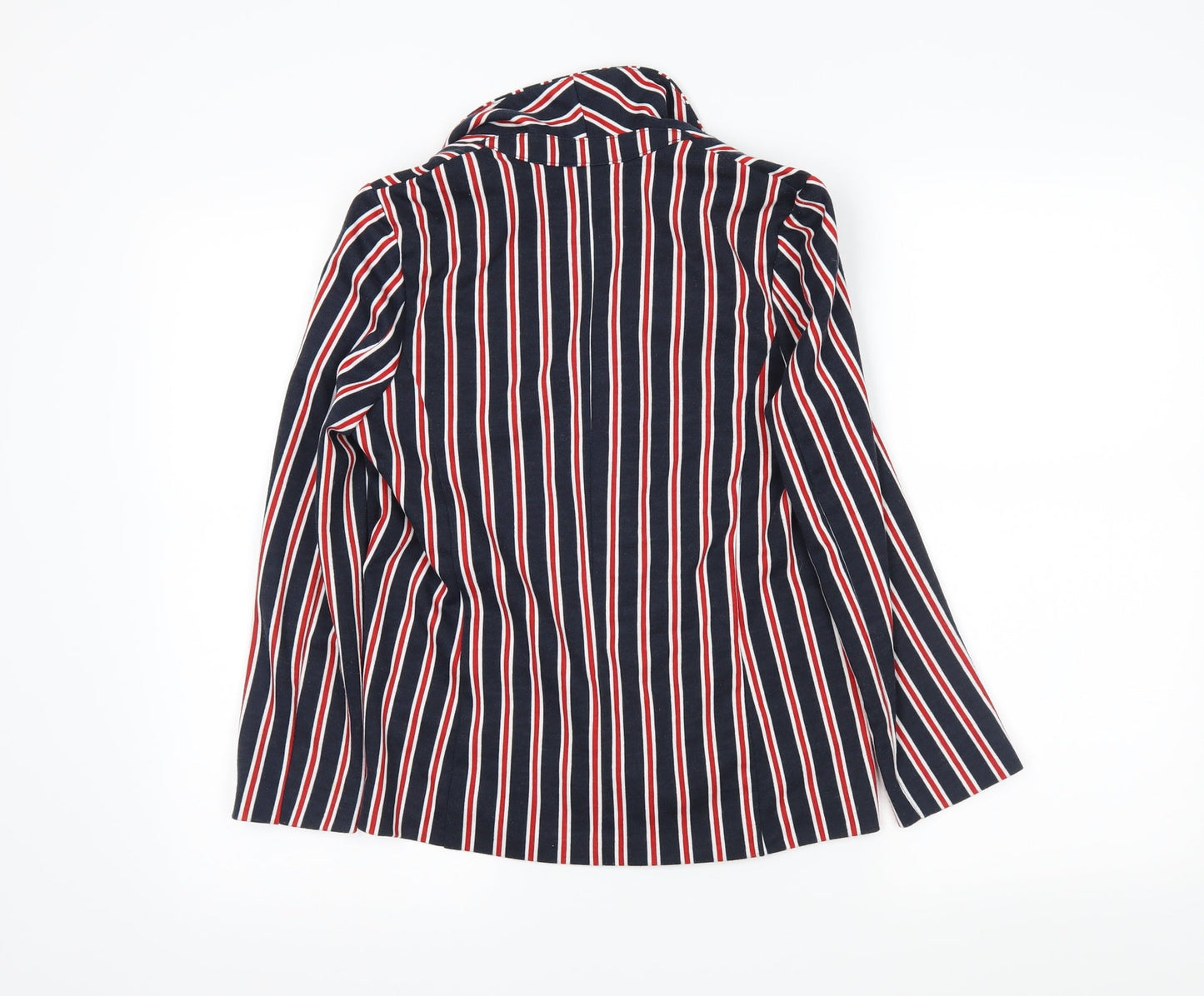 River Island Womens Blue Striped  Cardigan Jumper Size 8