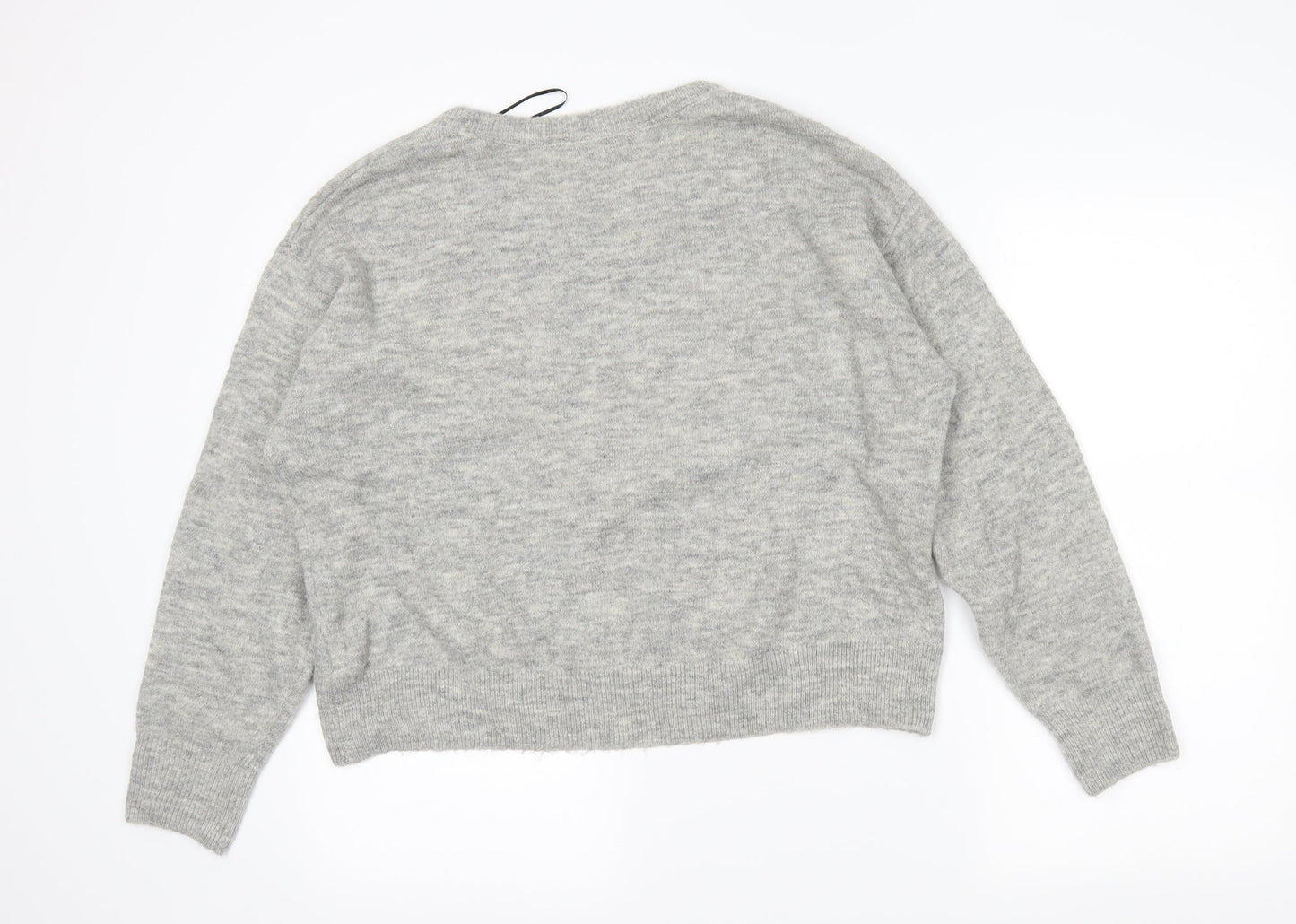 H&M Womens Grey   Pullover Jumper Size S